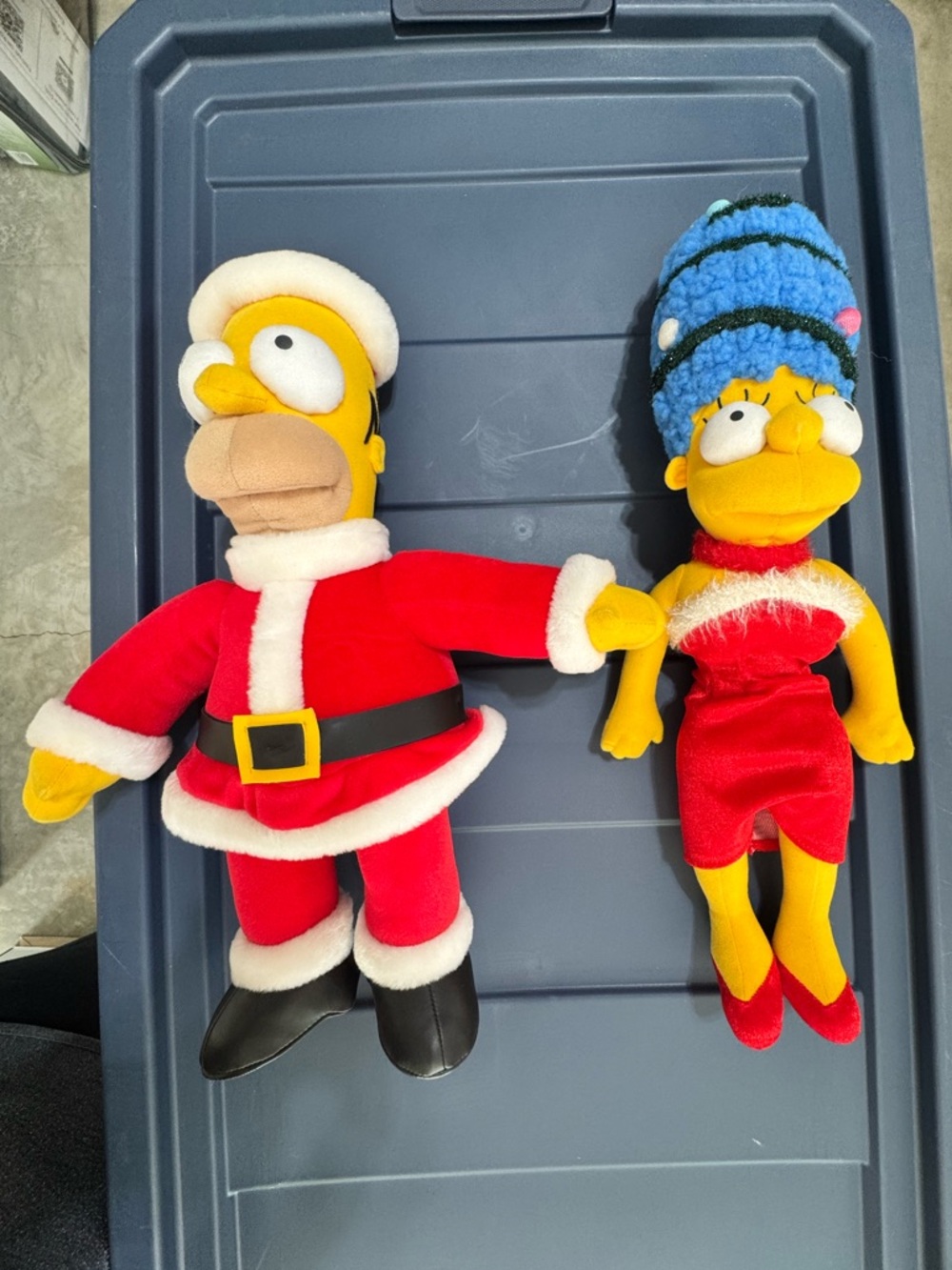 Homer & Marge Simpson Holiday Plush Duo